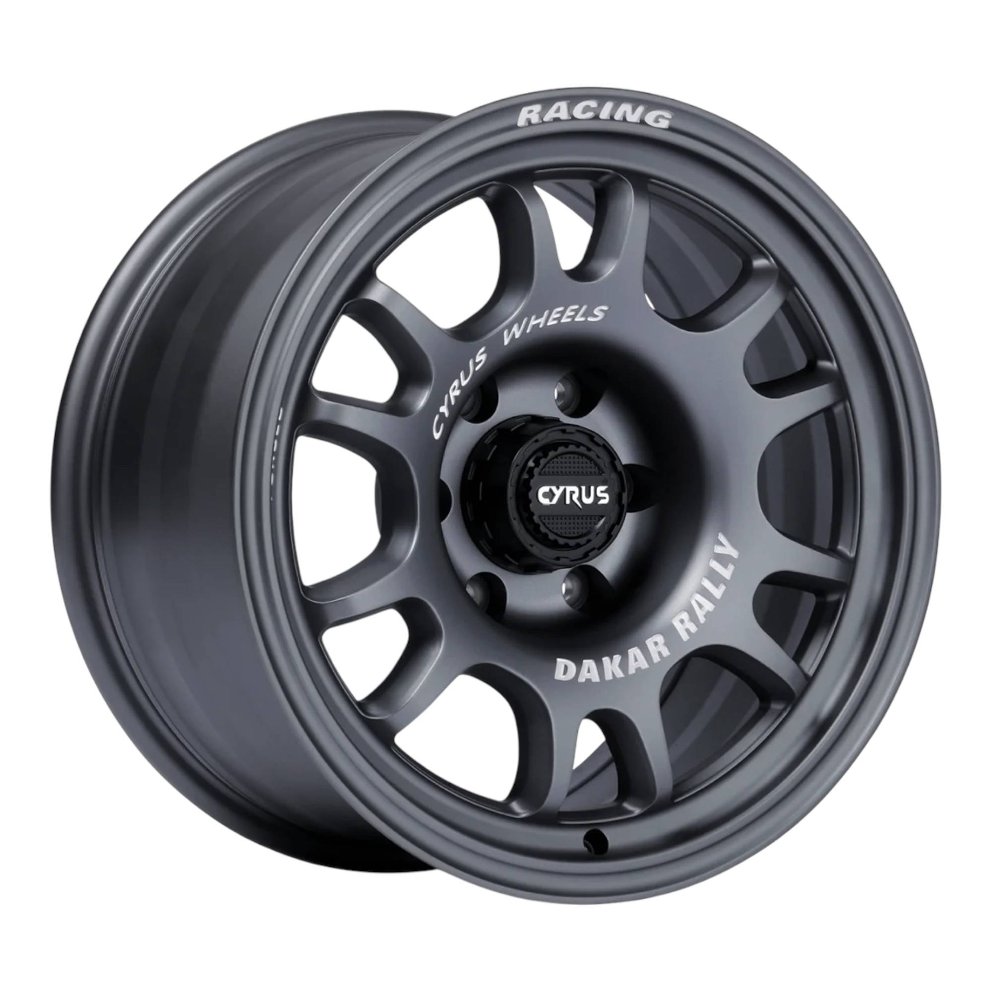 CYRUS DAKAR RALLY - GUN METAL / WHITE LETTERING