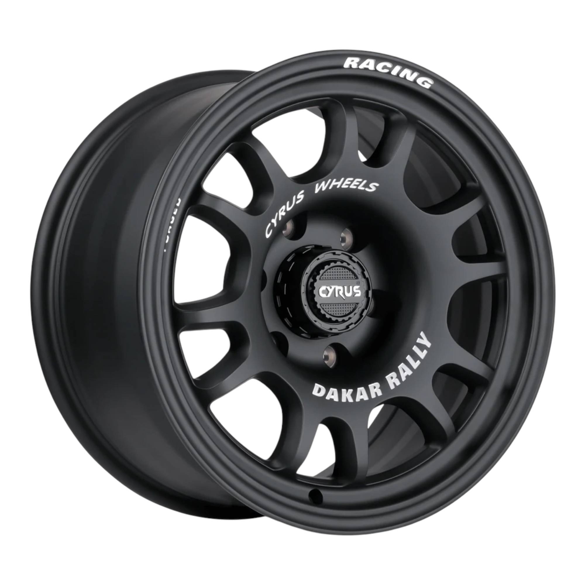 CYRUS DAKAR RALLY - MATT BLACK / WHITE LETTERING